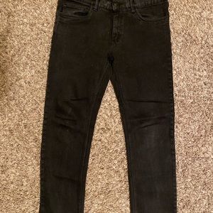Emerica stretch black denim skate pants size 32